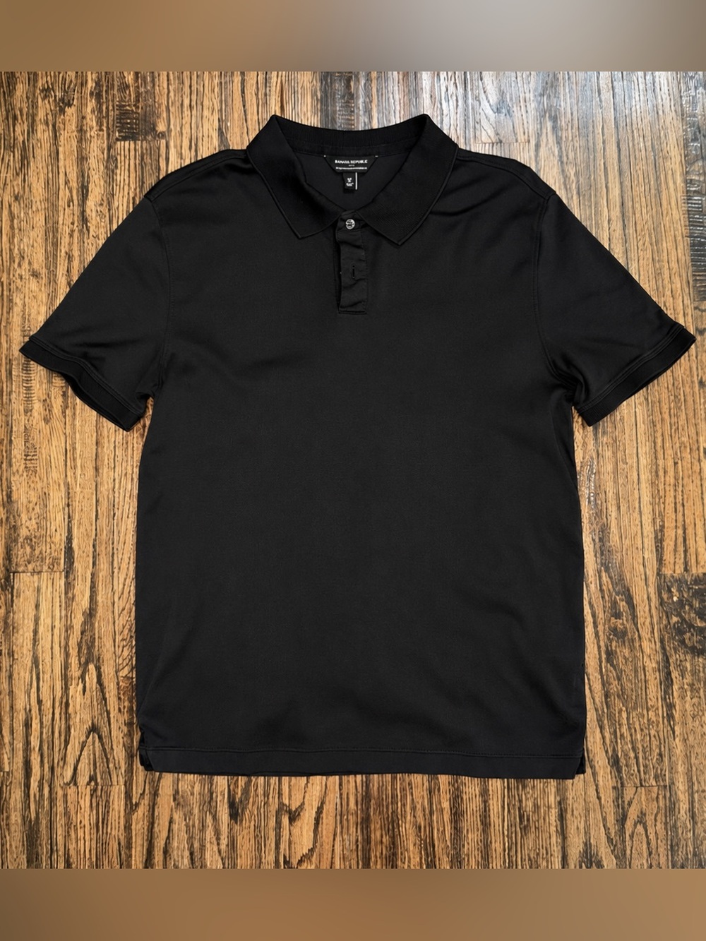 Banana Republic Luxury Performance Polo Shirt Black Size Medium